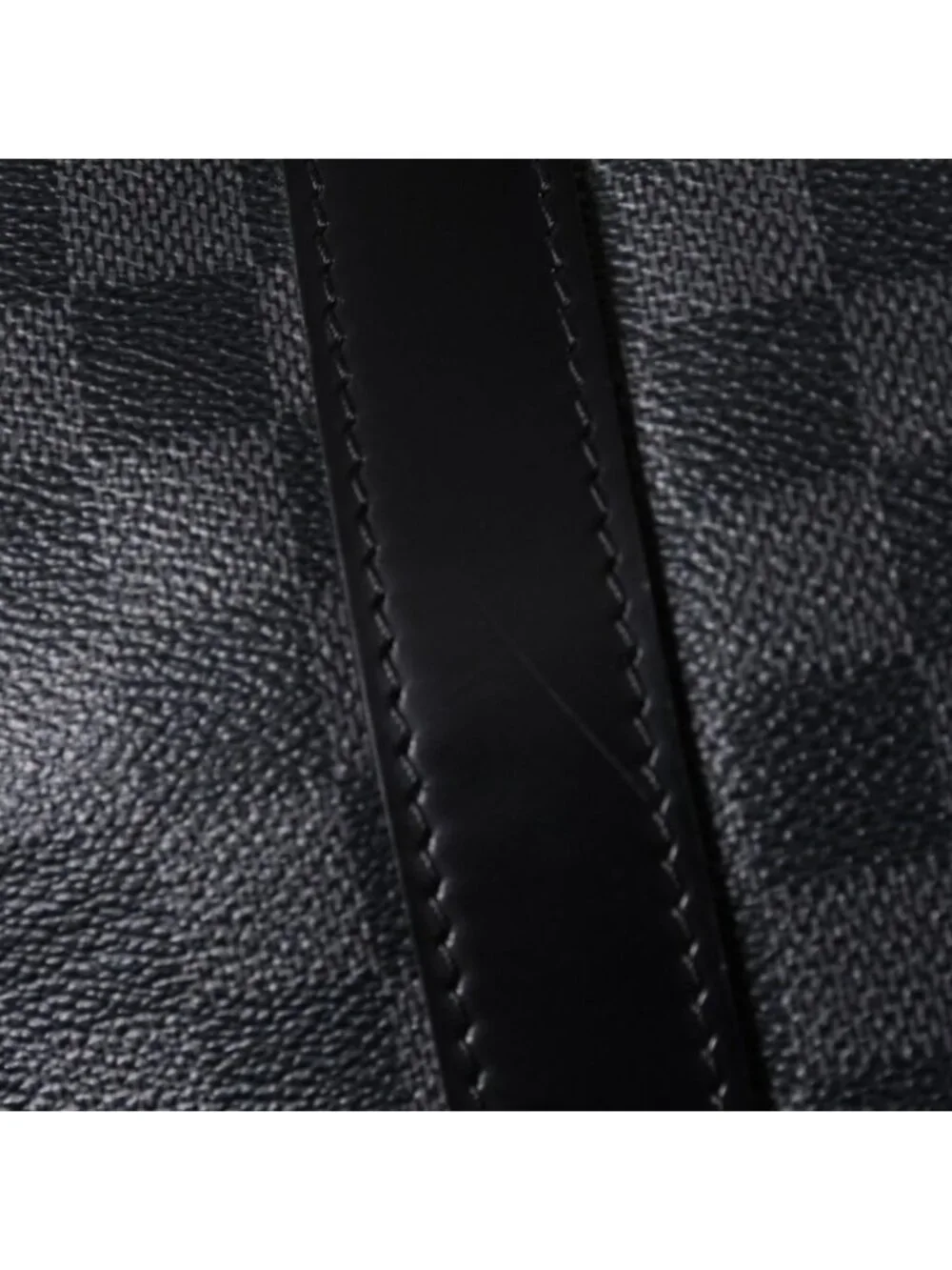Louis Vuitton Keepall Bandouliere 45 Monogram Eclipse Canvas Black Leather